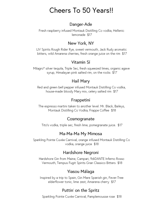 Signature Cocktails