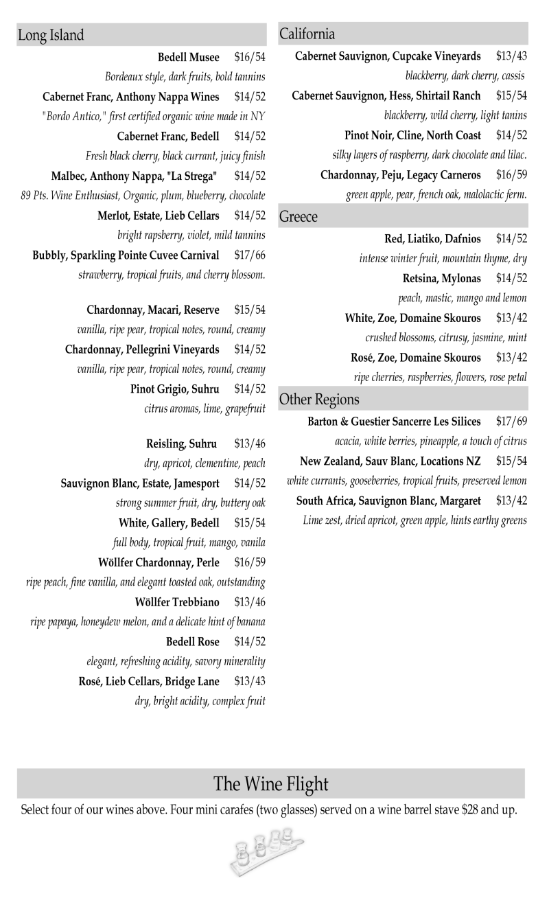 Wine List
