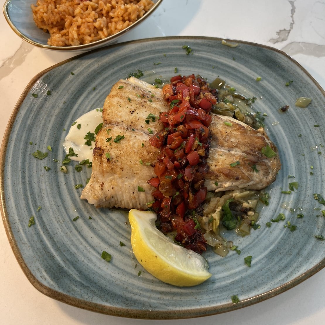 Grilled Striped Bass FIlet