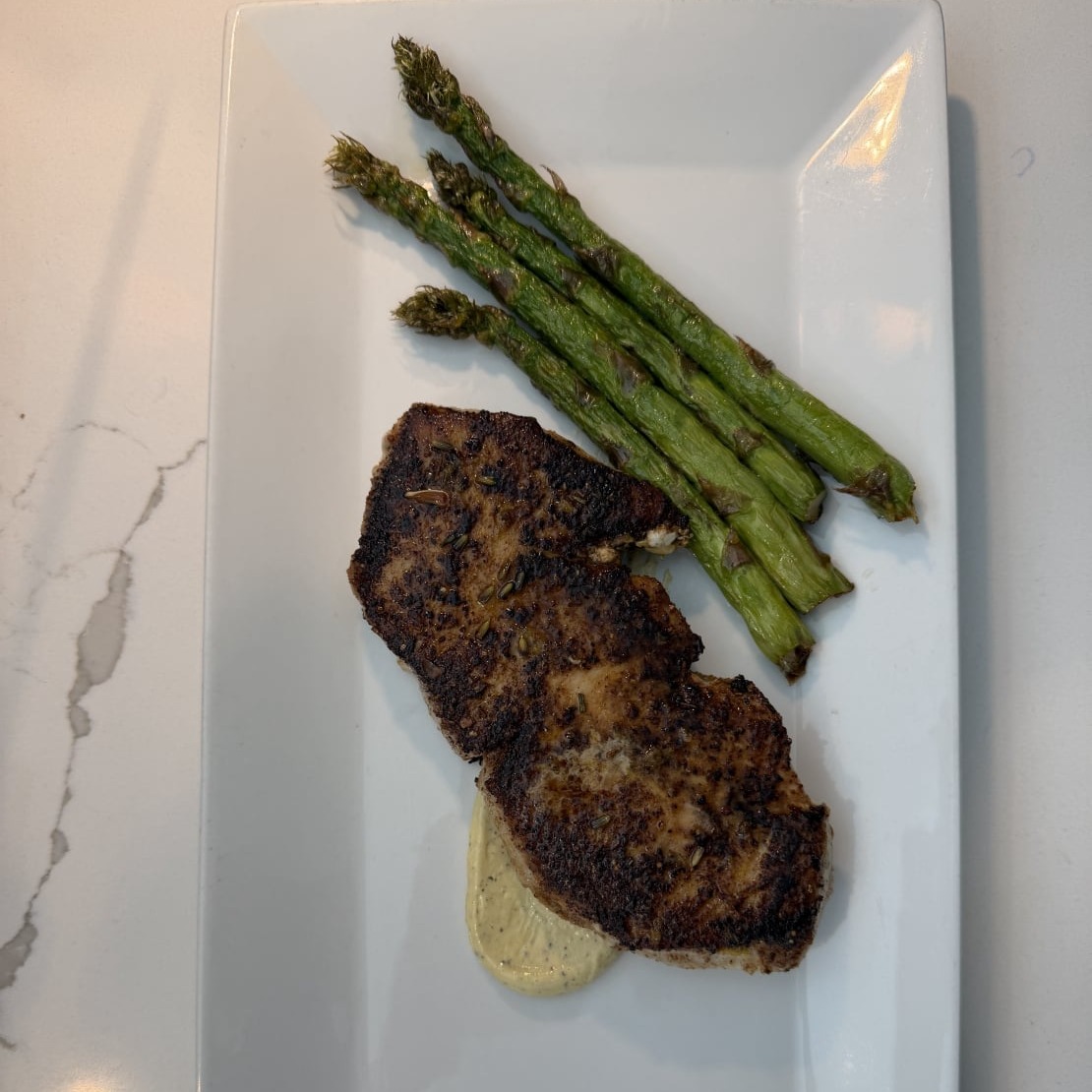 Blackened Thresher Steakd