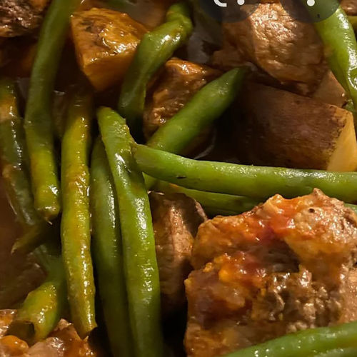 Lamb with String beans
